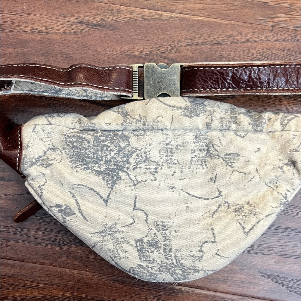 Myra Bag Brown and Cream Belt Bag - Picture 4 of 6